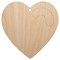 Heart with Swoop Unfinished Craft Wood Holiday Christmas Tree DIY Pre-Drilled Ornament